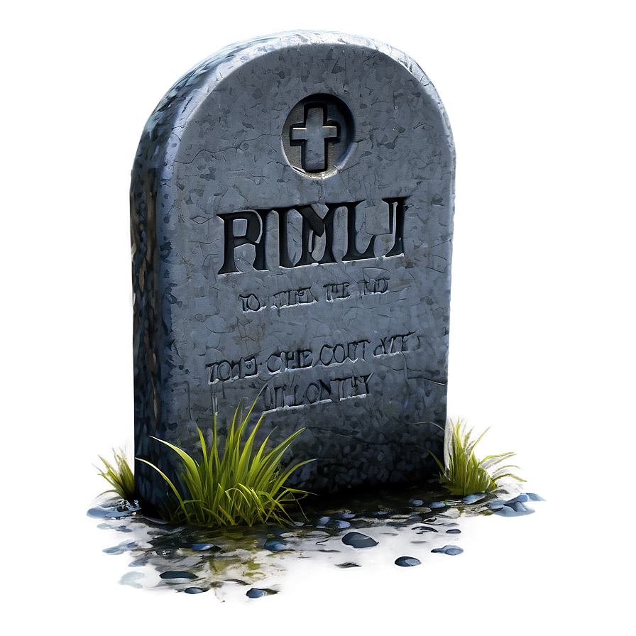 Tombstone In Rain Png 05252024 PNG Image