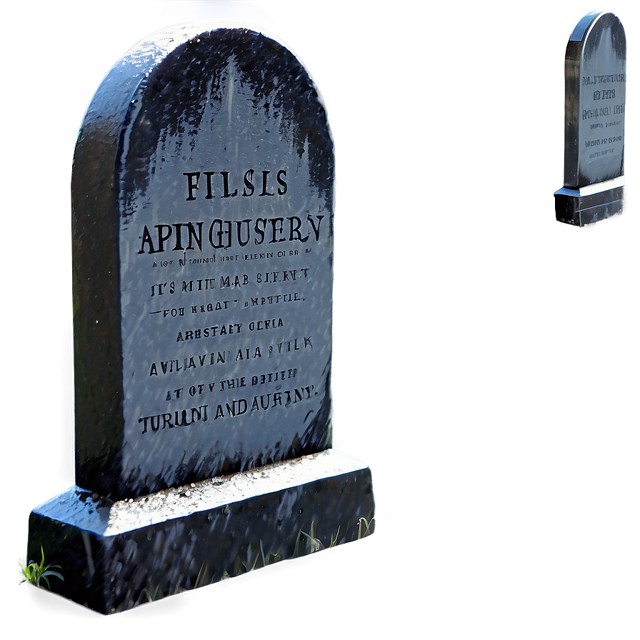 Tombstone In Rain Png 32 PNG Image