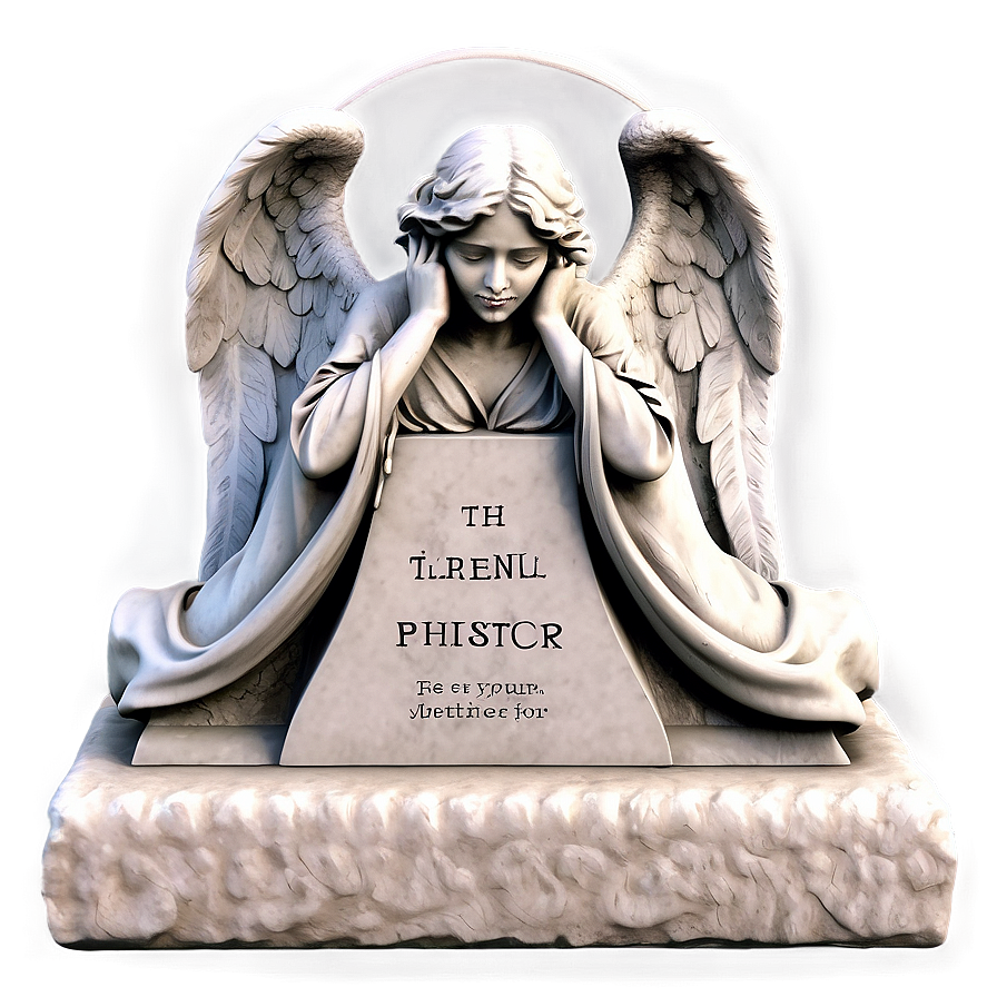 Tombstone With Angel Png 51 PNG Image