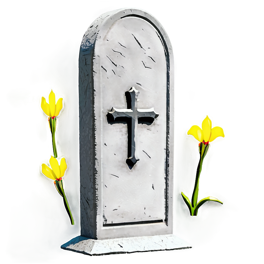 Tombstone With Cross Png Sww3 PNG Image