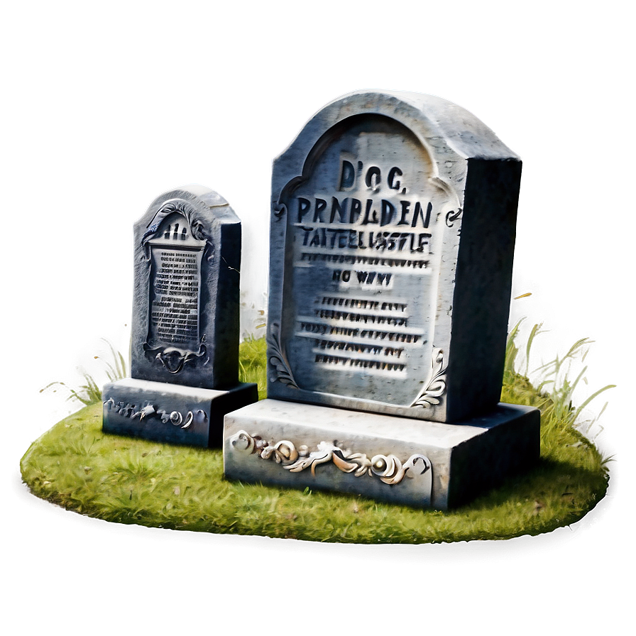 Tombstone With Dog Png 41 PNG Image