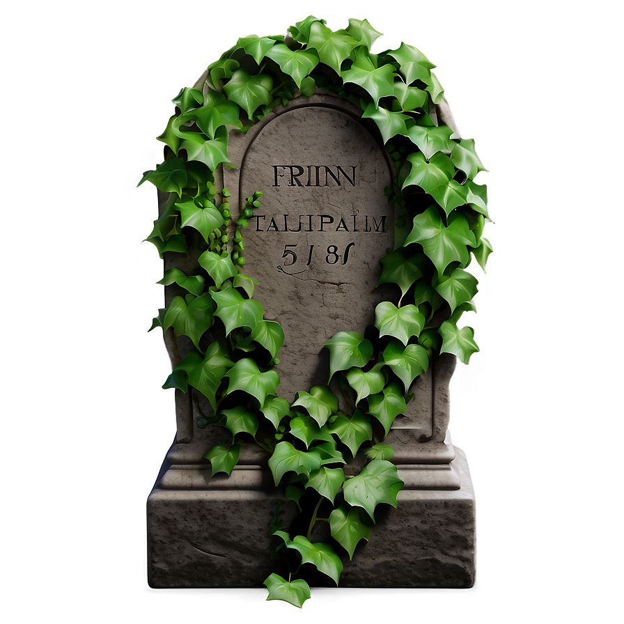 Tombstone With Ivy Png Qkx PNG Image