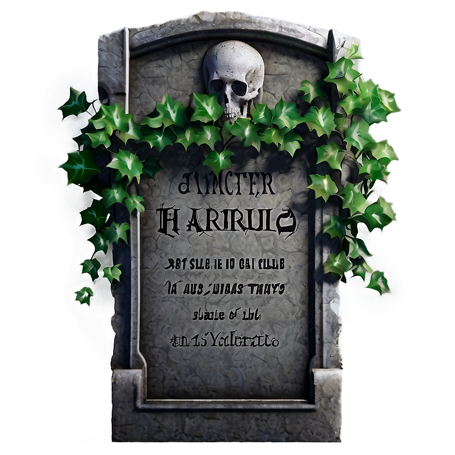 Tombstone With Ivy Png Ydx64 PNG Image