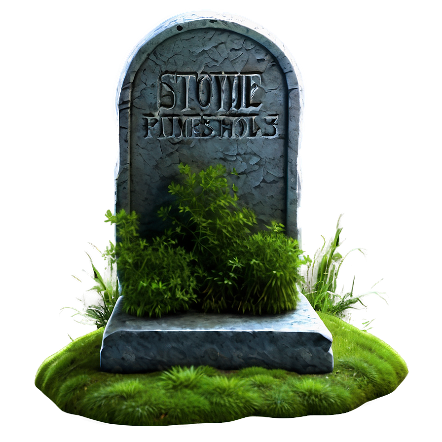 Tombstone With Moss Png Mjx57 PNG Image