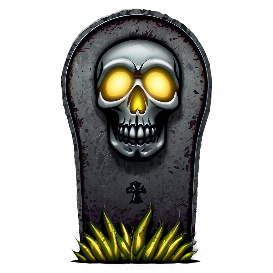 Tombstone With Skull Png 05252024 PNG Image