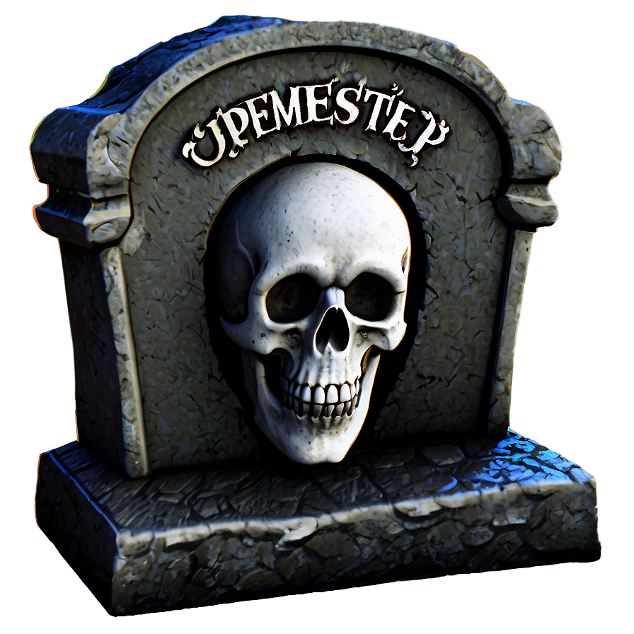 Tombstone With Skull Png 76 PNG Image