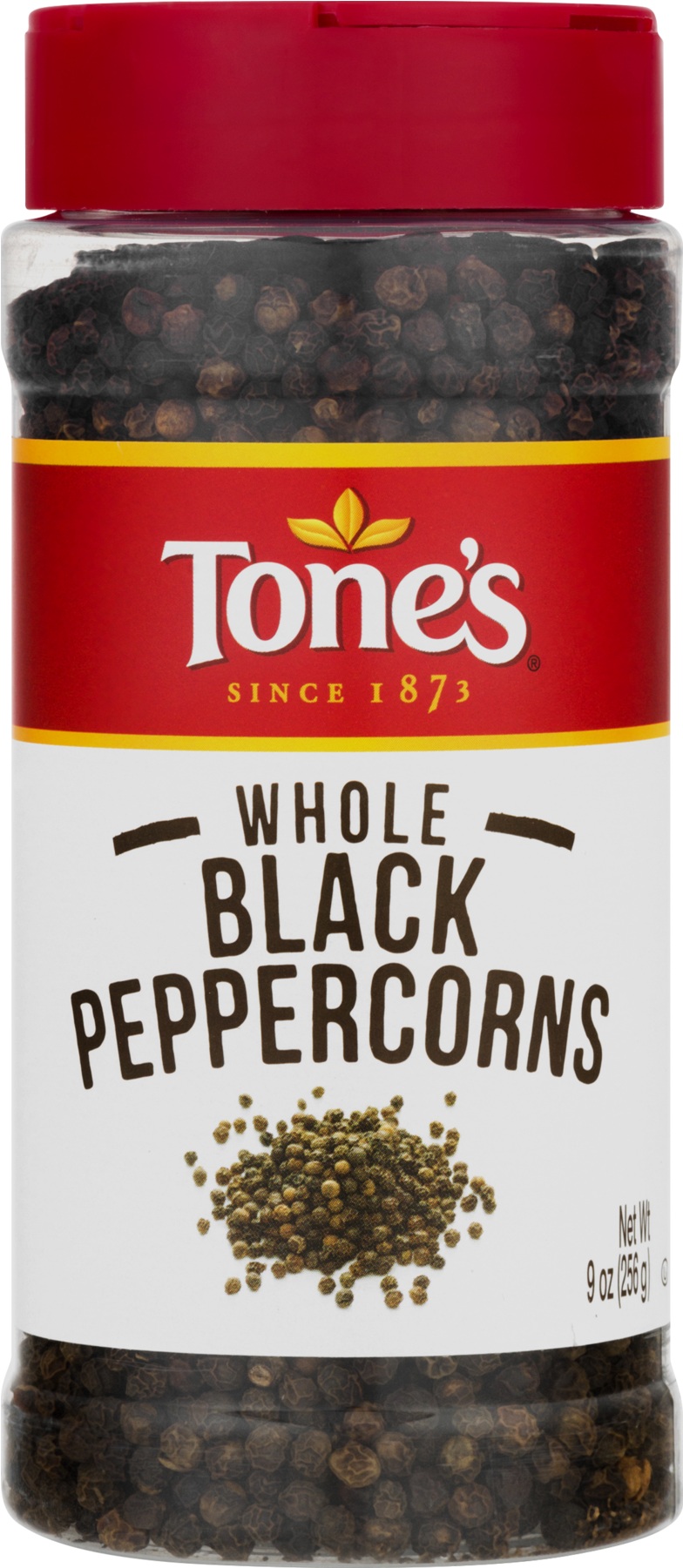 Tones Whole Black Peppercorns Container PNG Image