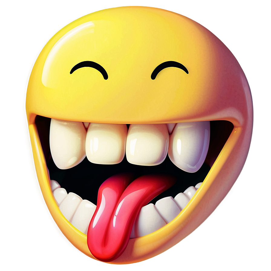 Tongue Emoji Pop Art Png Ybd18 PNG Image