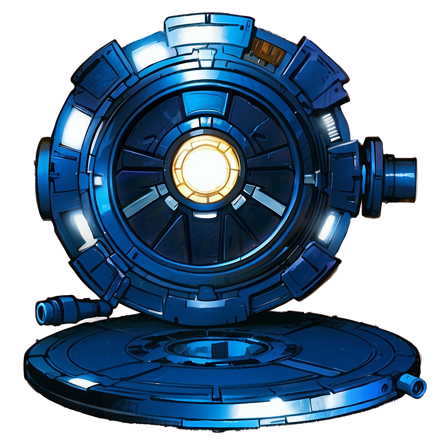 Tony Stark's Arc Reactor Blueprint Png 06292024 PNG Image