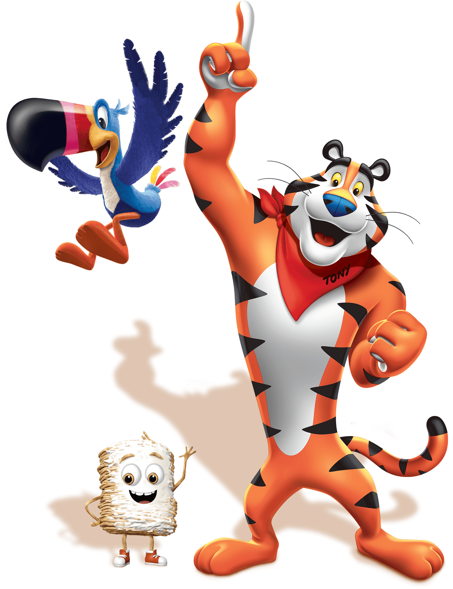 Tony The Tiger With Friends Illustration PNG Image