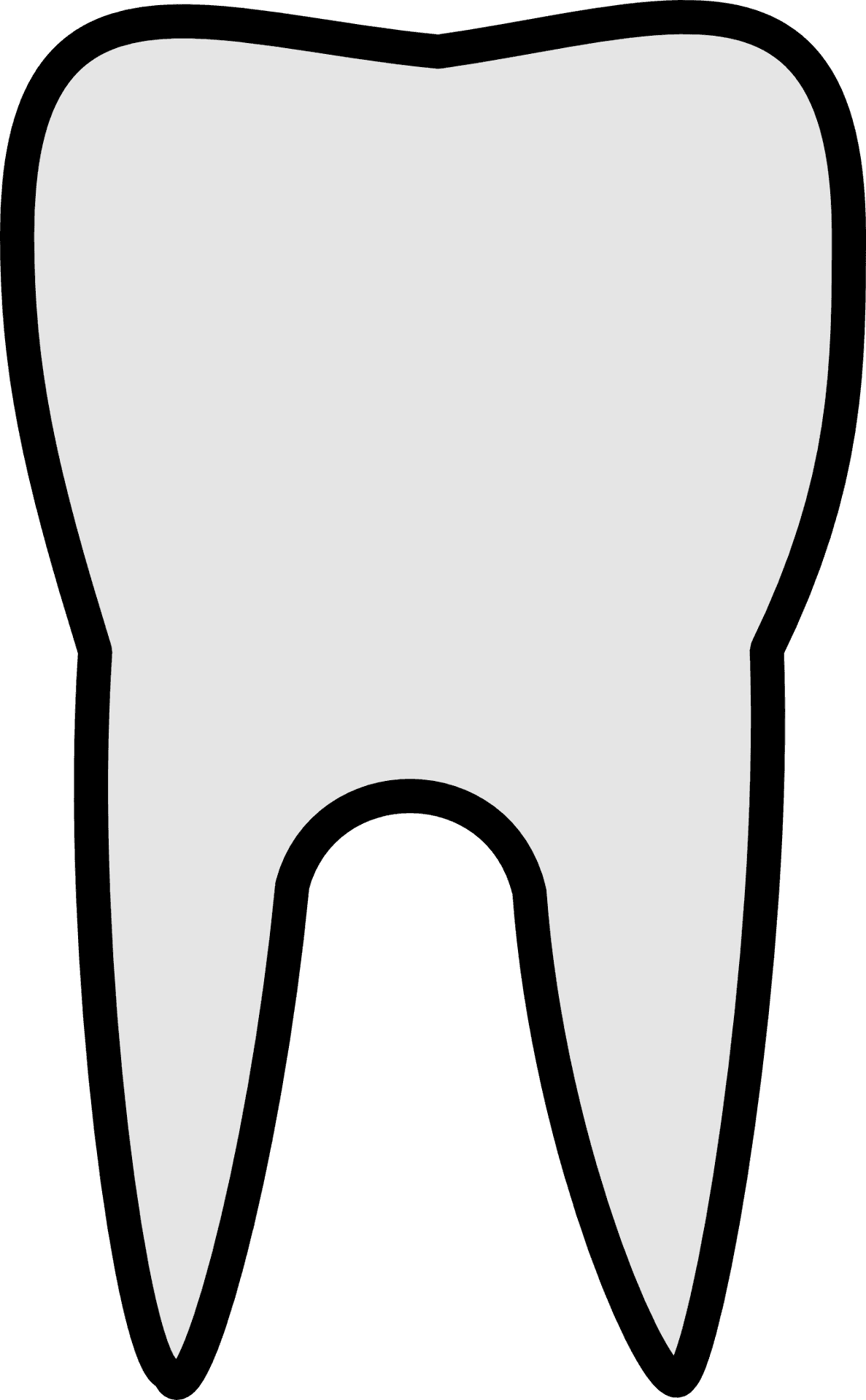 Tooth Icon Simple Graphic PNG Image