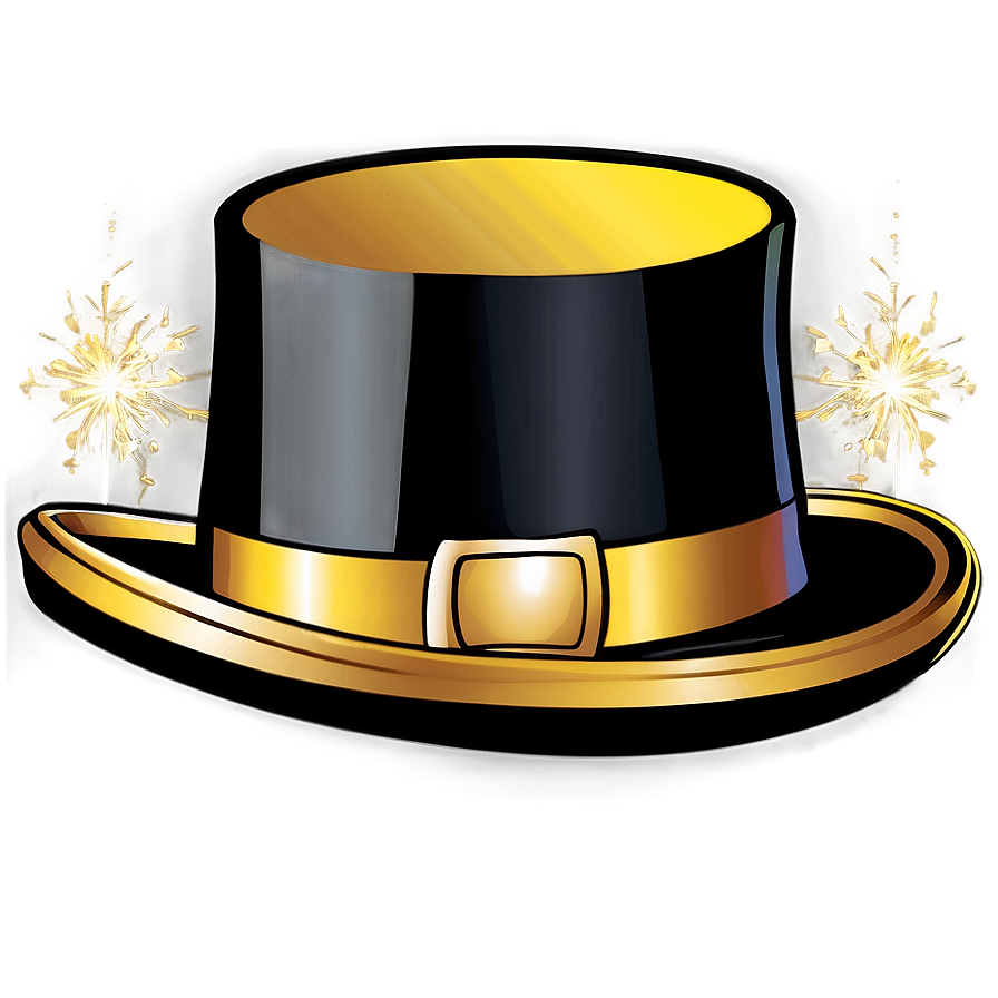 Top Hat For New Year's Eve Png 05042024 PNG Image