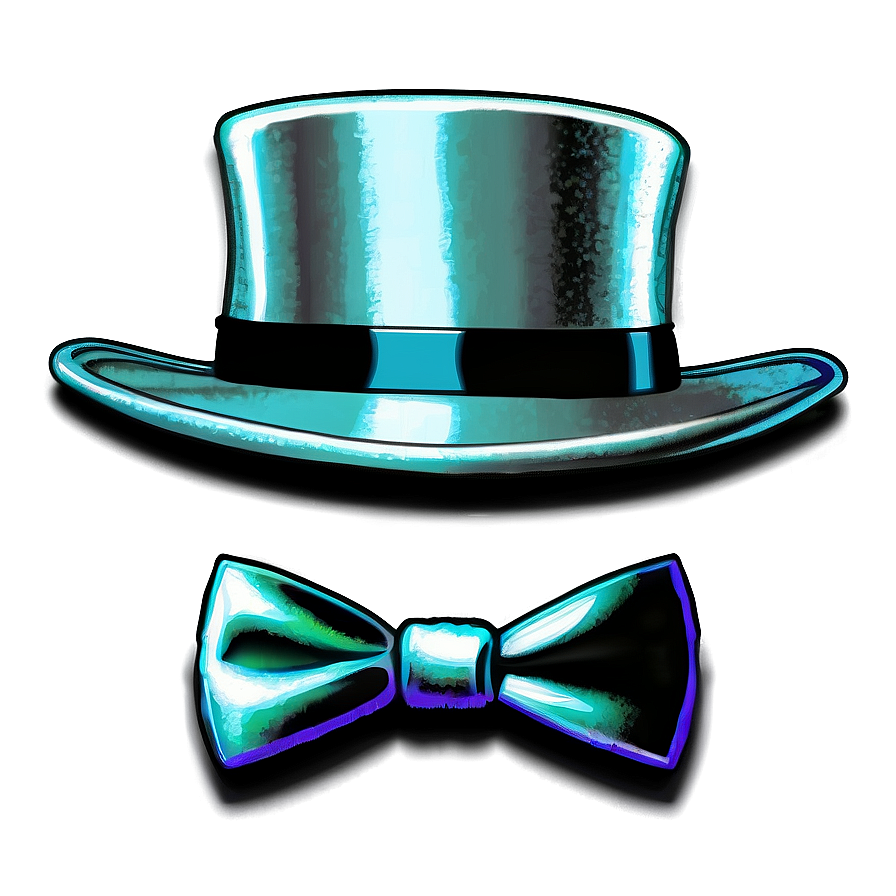 Top Hat With Bow Tie Png 31 PNG Image