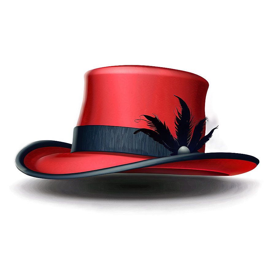 Top Hat With Feather Png 40 PNG Image