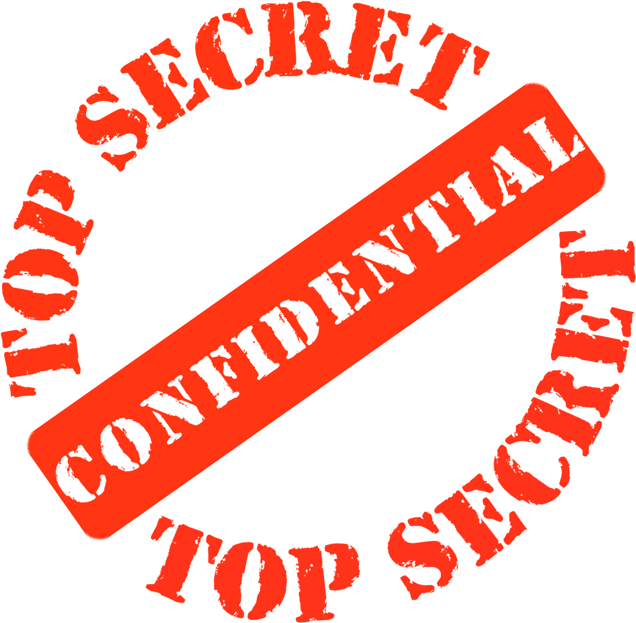 Top Secret Confidential Stamp PNG Image