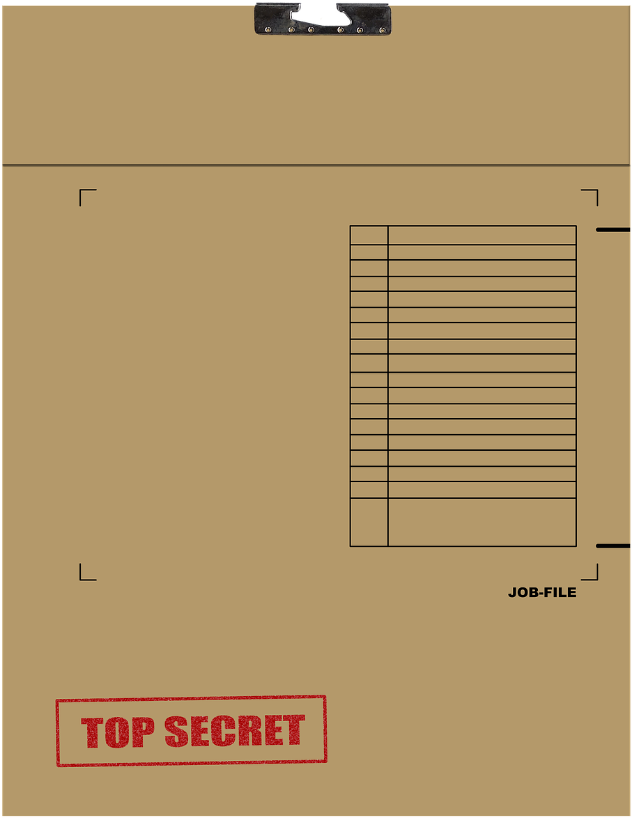 Top Secret Manila Envelope PNG Image