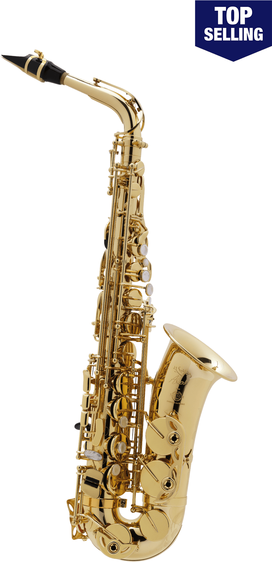 Top Selling Golden Saxophone PNG Image