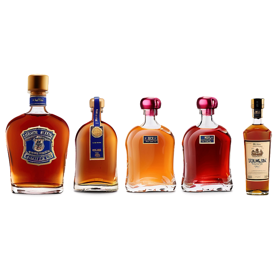 Top Shelf Liquor Bottles Png 06132024 PNG Image