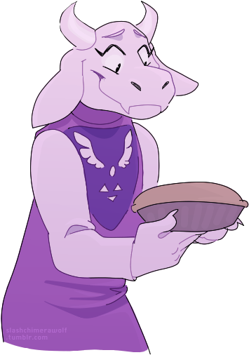 Toriel_ Holding_ Pie_ Animation_ Character PNG Image