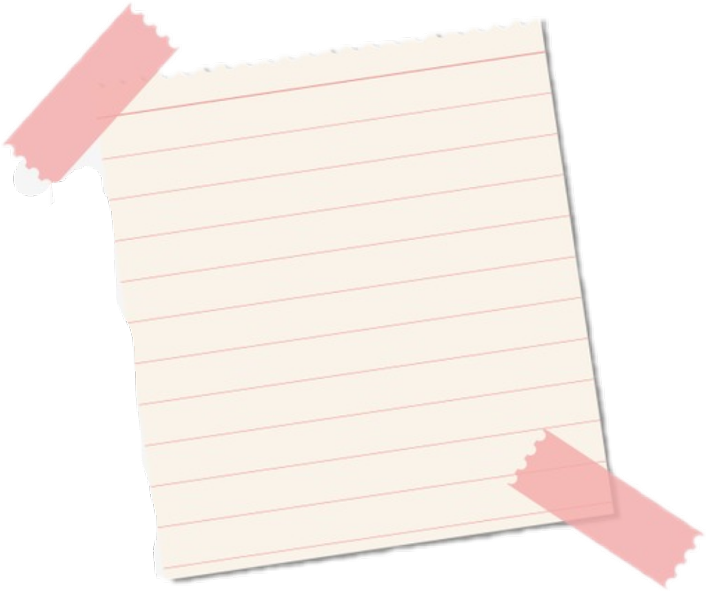 Torn Lined Note Paper PNG Image