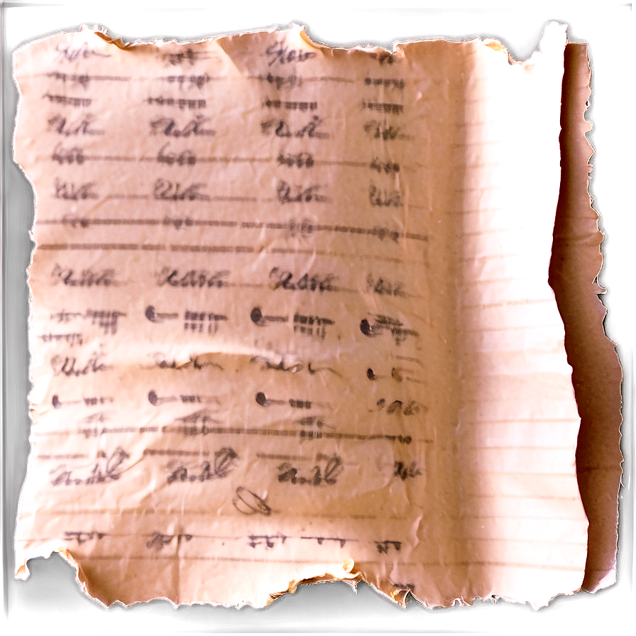 Torn Note Paper Png 38 PNG Image