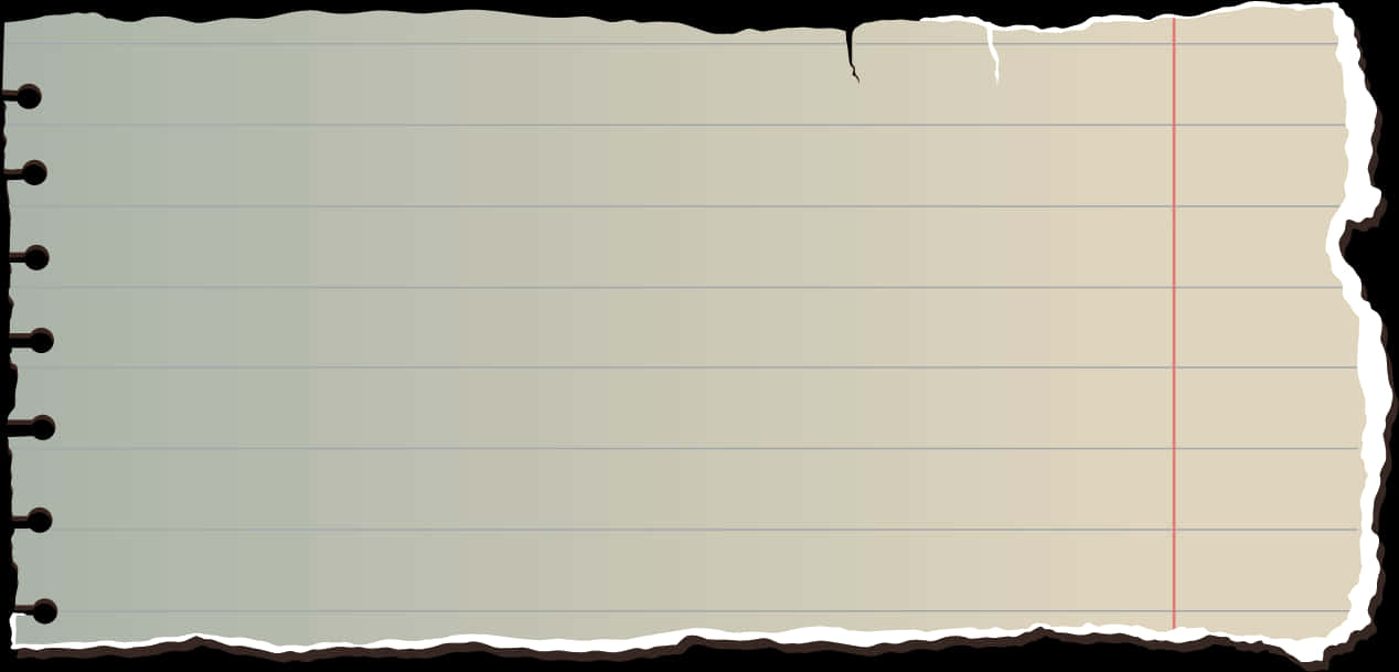 Torn Notebook Paper Texture PNG Image