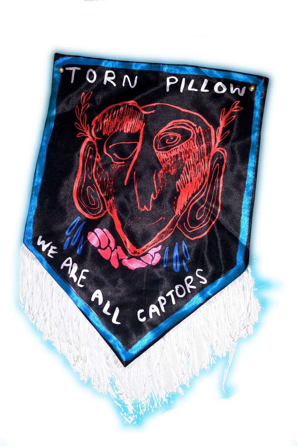 Torn Pillow Fabric Art PNG Image