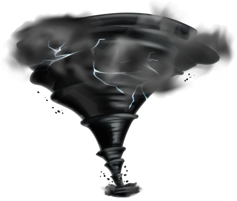 Tornado Artistic Rendering PNG Image