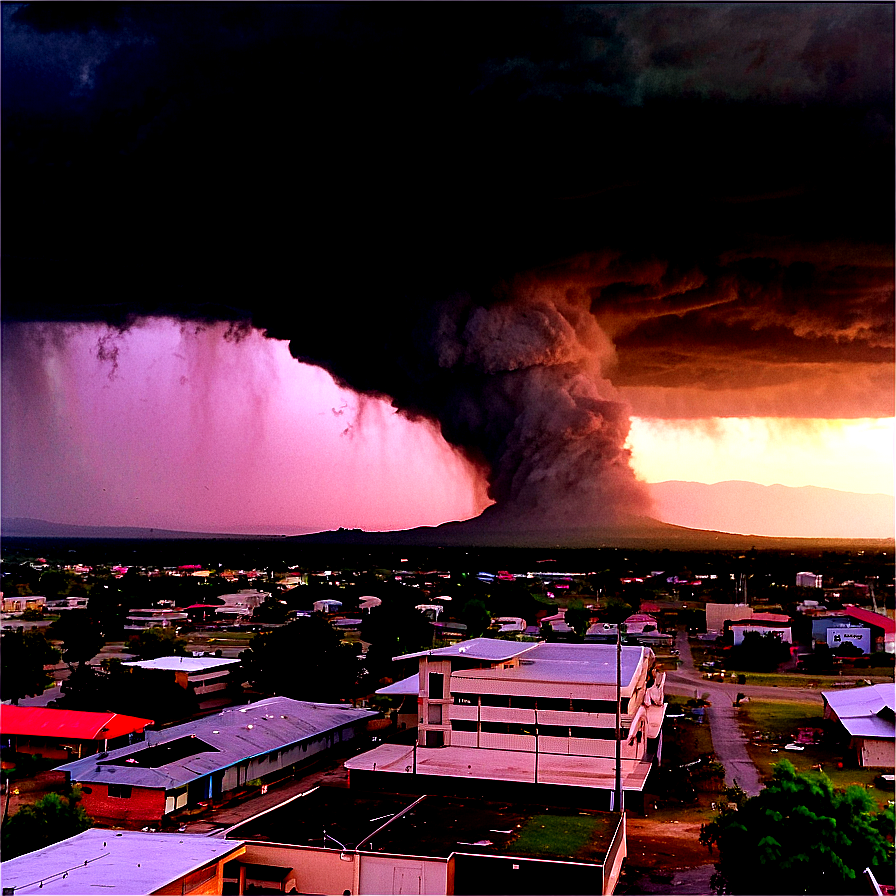 Tornado Hit City Png 24 PNG Image