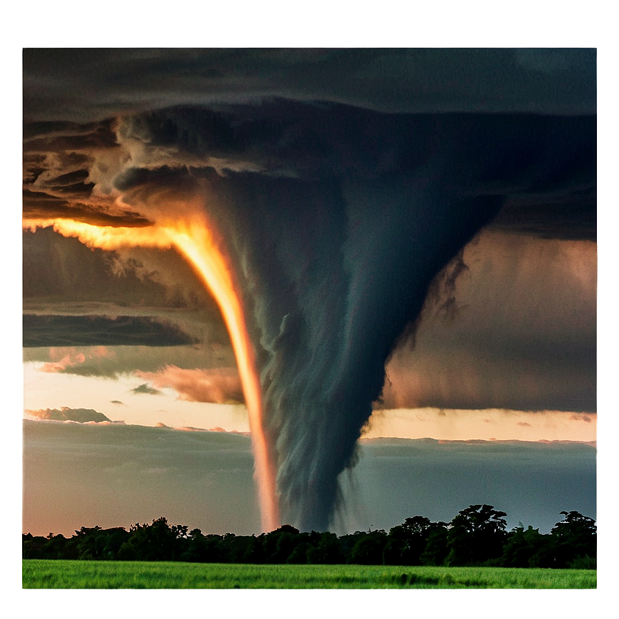 Tornado Sunset Png Mxr90 PNG Image