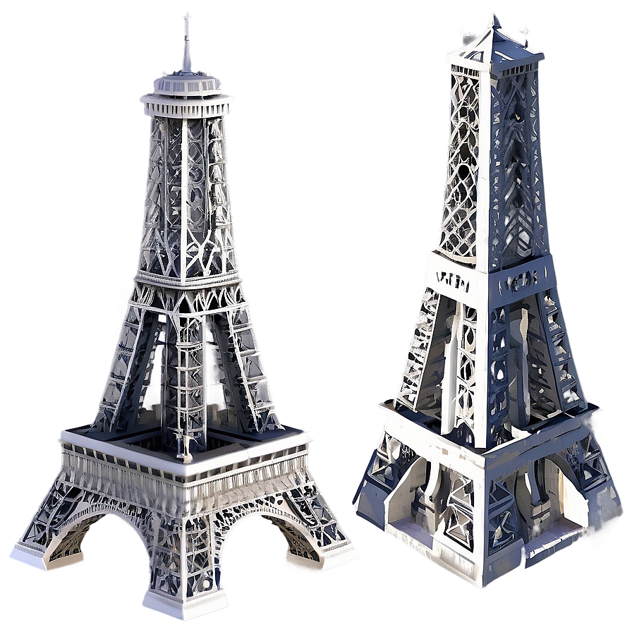 Torre Eiffel Aerial View Png 06262024 PNG Image