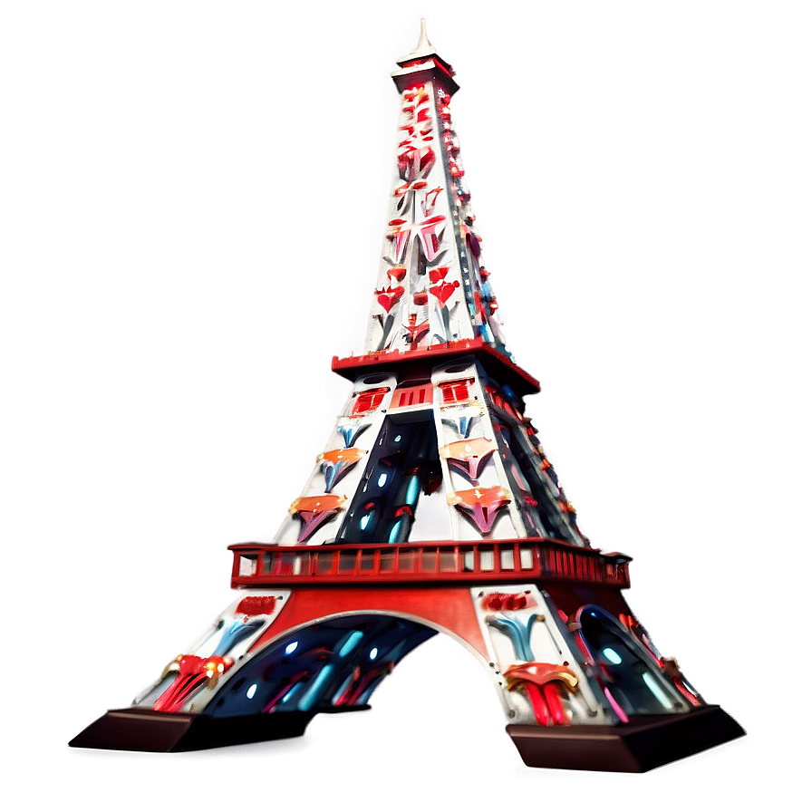 Torre Eiffel Festive Decorations Png 06262024 PNG Image