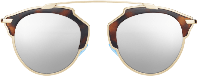 Tortoiseshell Rimmed Sunglasses PNG Image