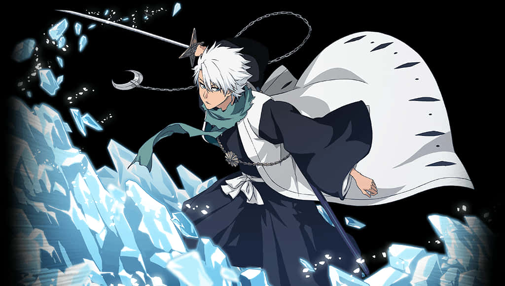 Toshiro Hitsugaya Ice Zanpakuto Bleach PNG Image