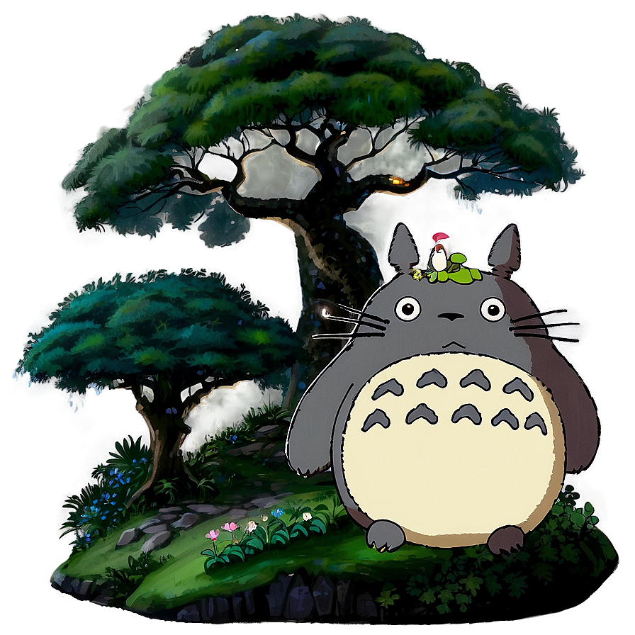 Totoro Dreamy Landscape Png 05062024 PNG Image