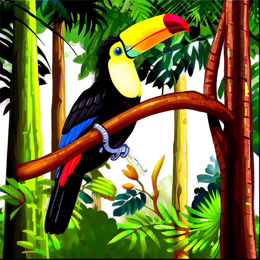 Toucan In Forest Png Oup18 PNG Image