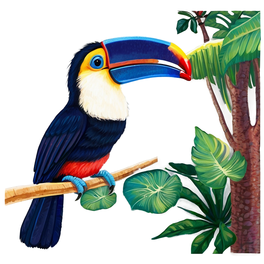 Toucan In Sunset Png 06112024 PNG Image