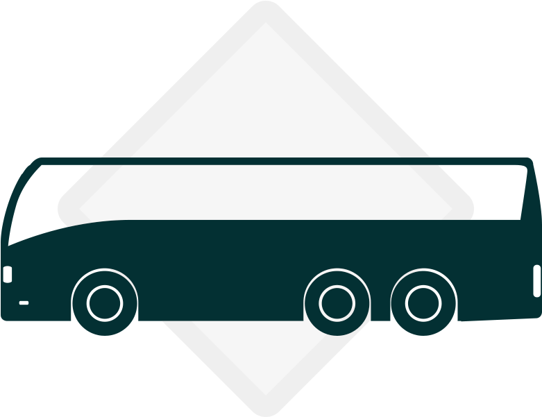 Tour Bus Icon Graphic PNG Image