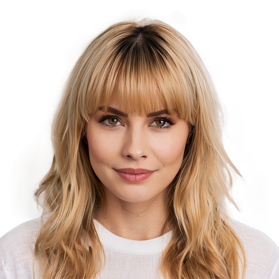 Tousled Blonde Bangs Png 06282024 PNG Image