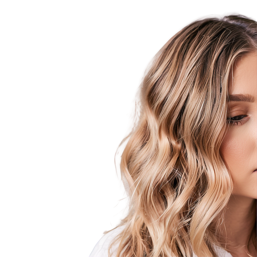 Tousled Hair Waves Look Png Sgu40 PNG Image