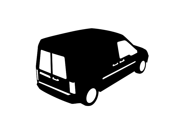 Tow Truck Silhouette Black Background PNG Image