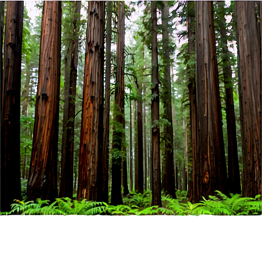 Towering Redwood Forest Photo Png Npu PNG Image