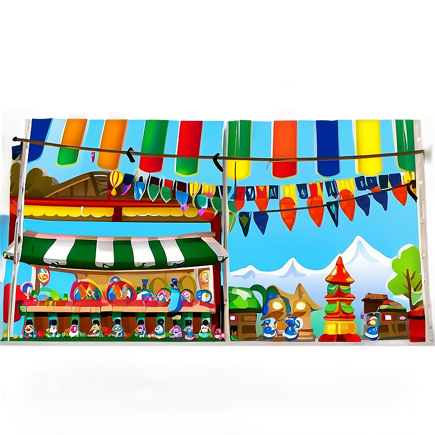 Town Festival Scene Png Uhl4 PNG Image