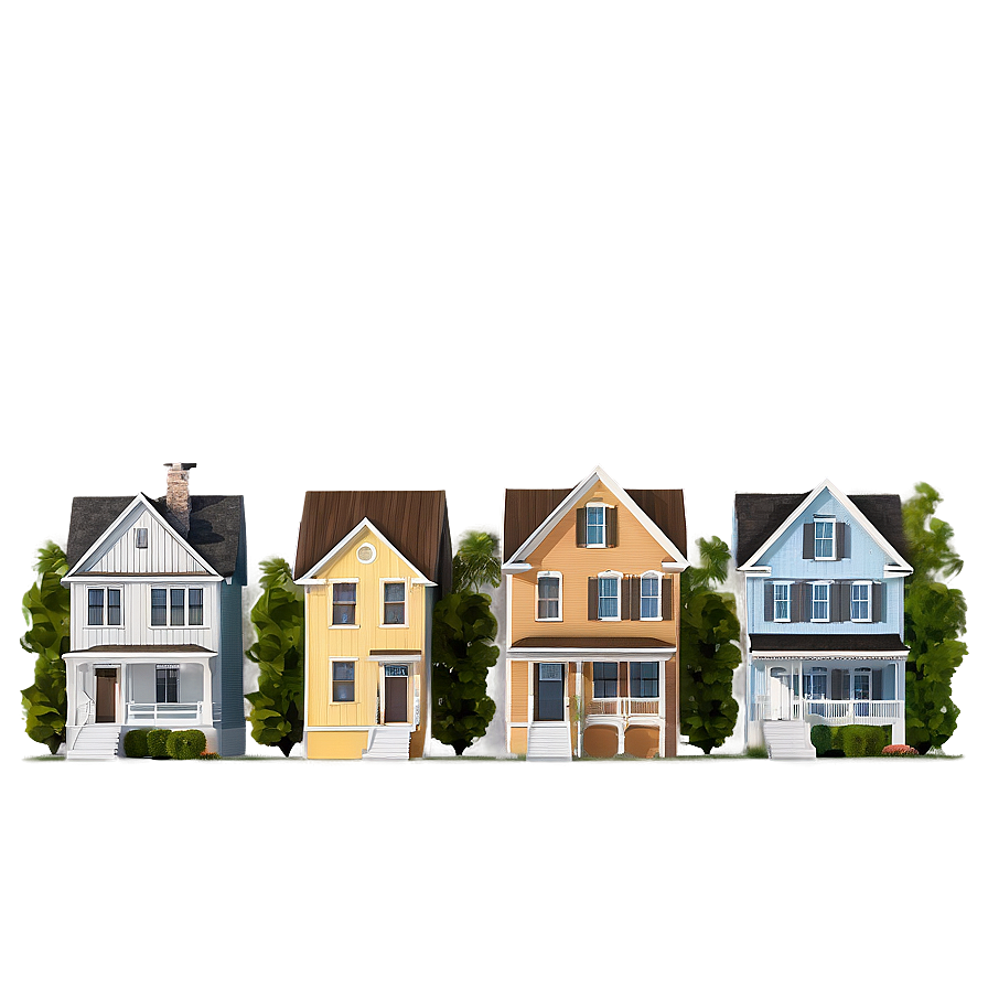 Townhouses Png Sey PNG Image