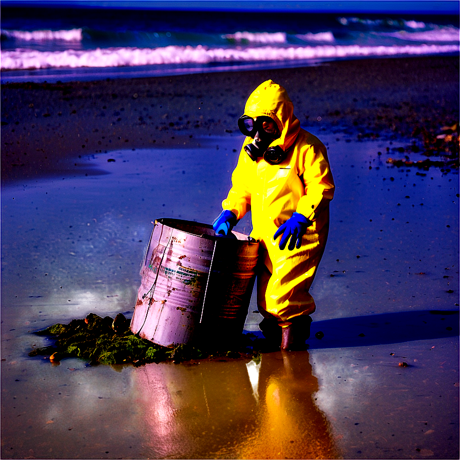 Toxic Waste On Beach Png Kcq PNG Image