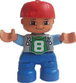 Toy Figure Smiling Red Cap PNG Image