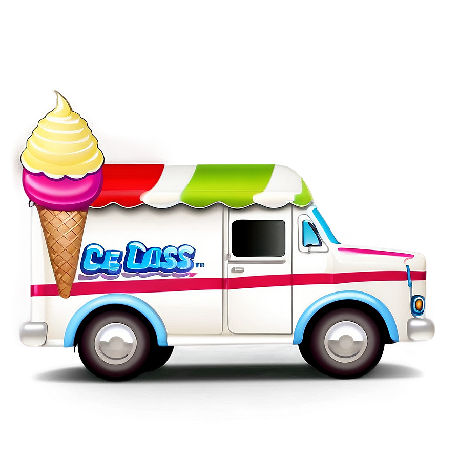 Toy Ice Cream Truck Car Png Cxj PNG Image