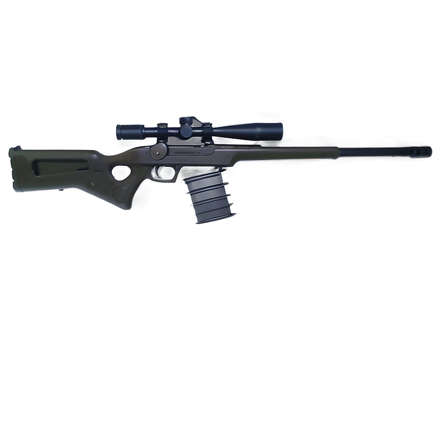 Toy Sniper Rifle Gun Png Qrv PNG Image