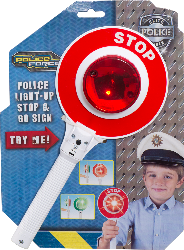 Toy Stop Go Sign Packaging PNG Image