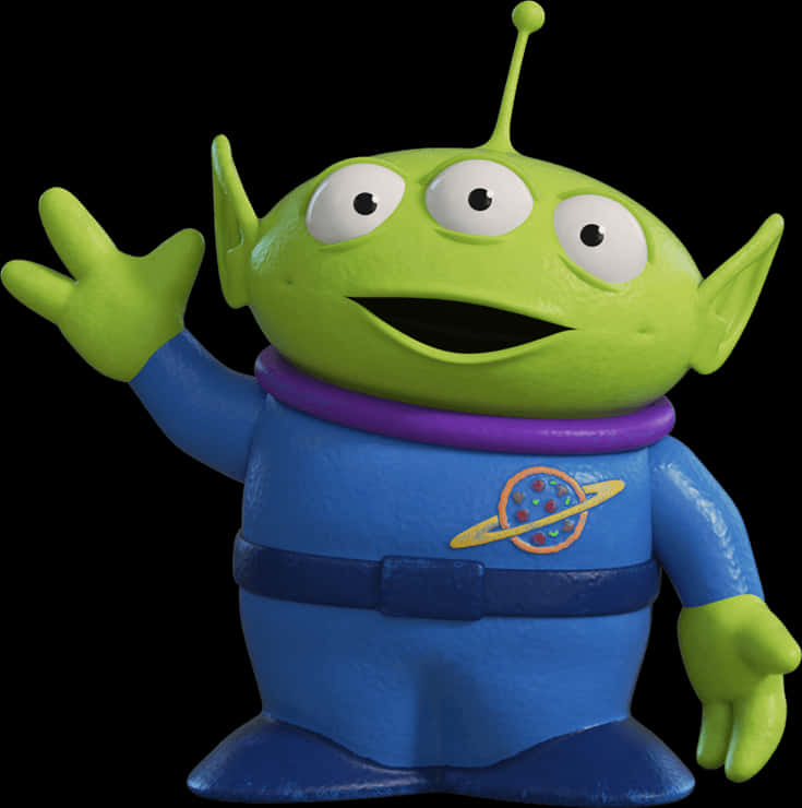 Toy Story Alien Character Greeting PNG Image